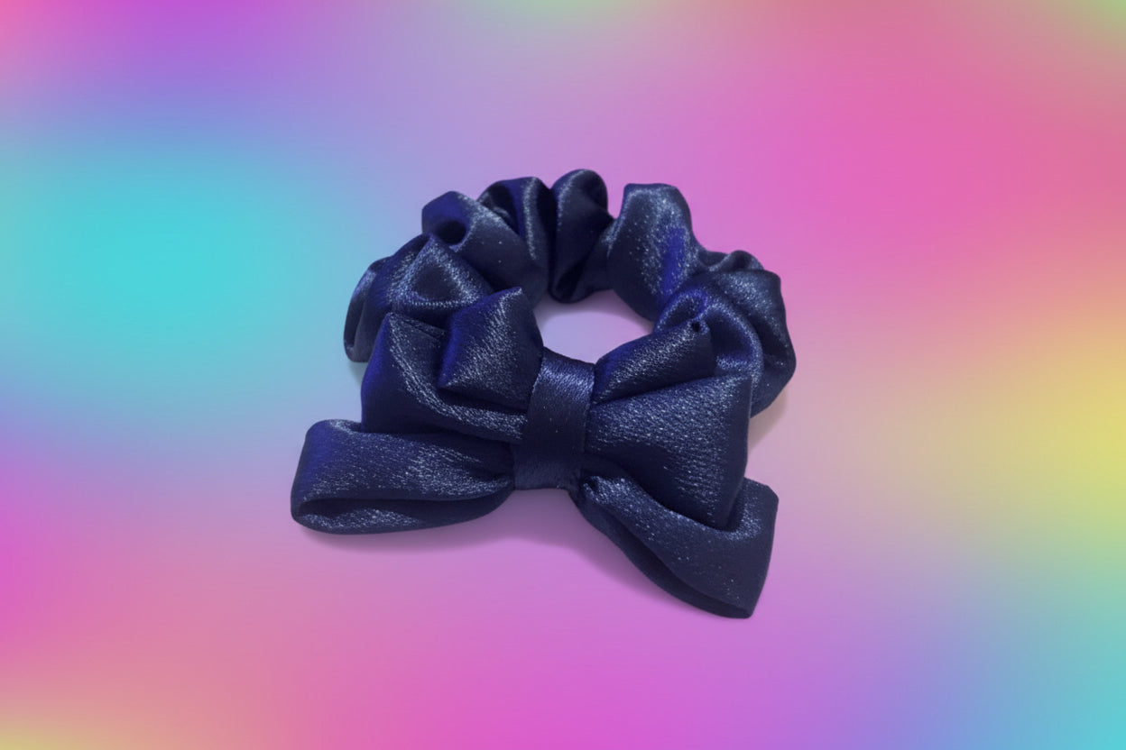 Small skinny Triple bow Scrunchie