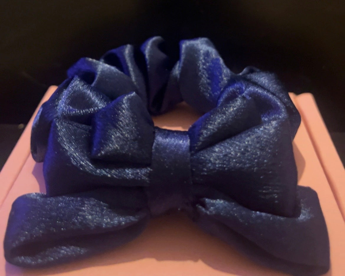 Small skinny Triple bow Scrunchie