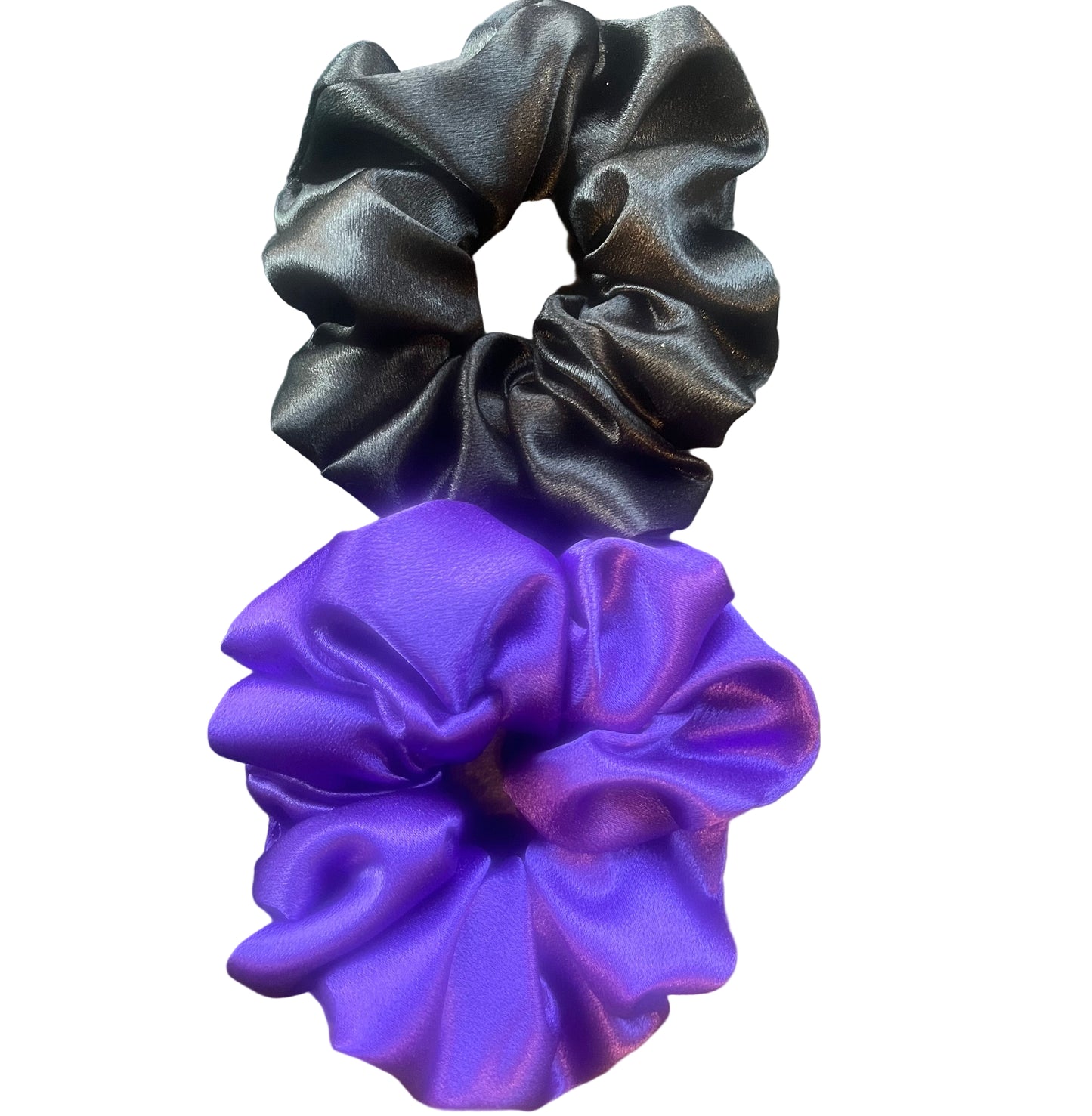 Blue and Black xx Scrunchies