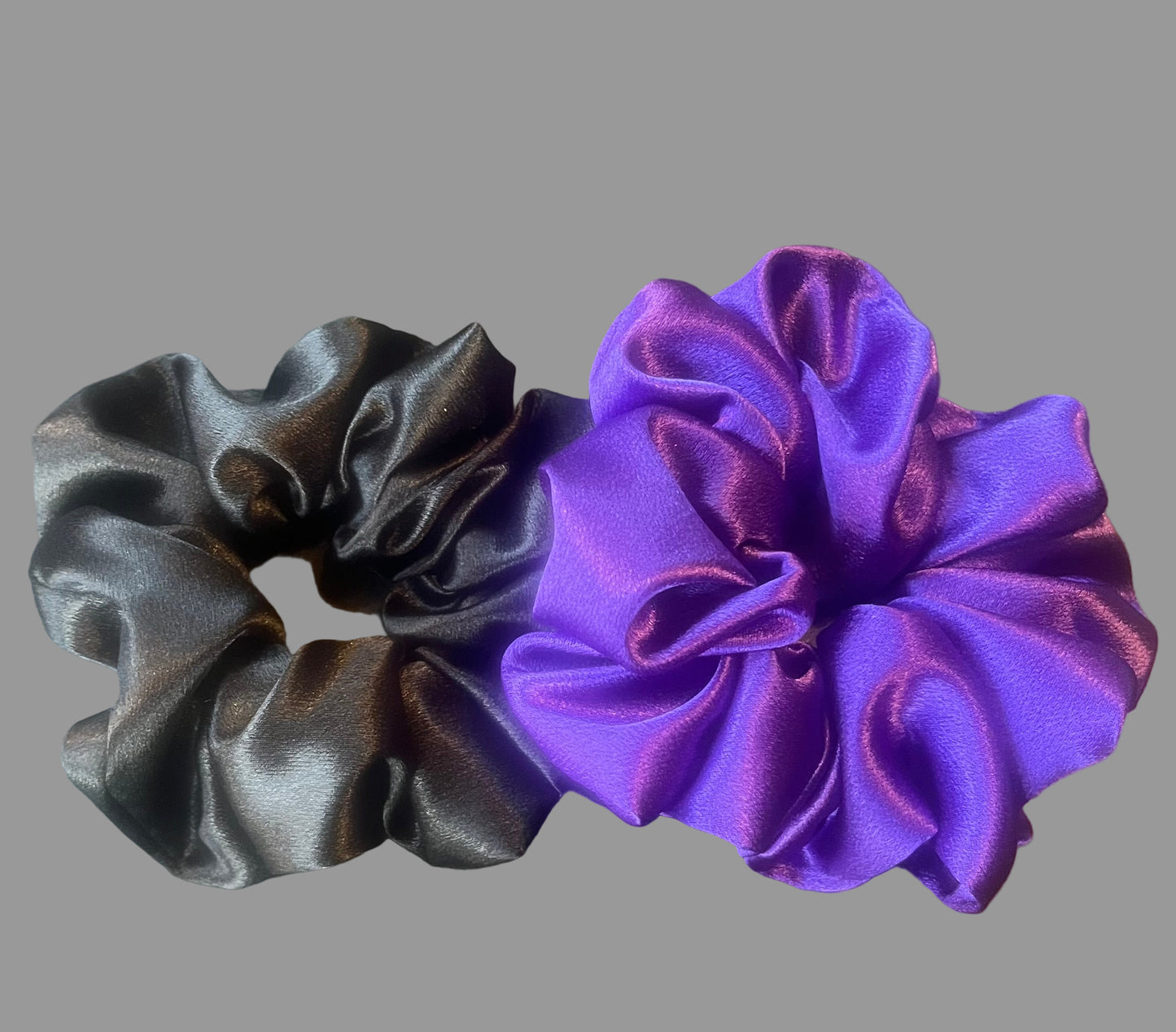 Blue and Black xx Scrunchies