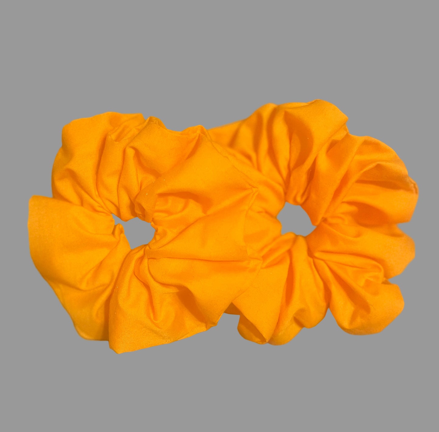 Orange cotton Scrunchies sold single