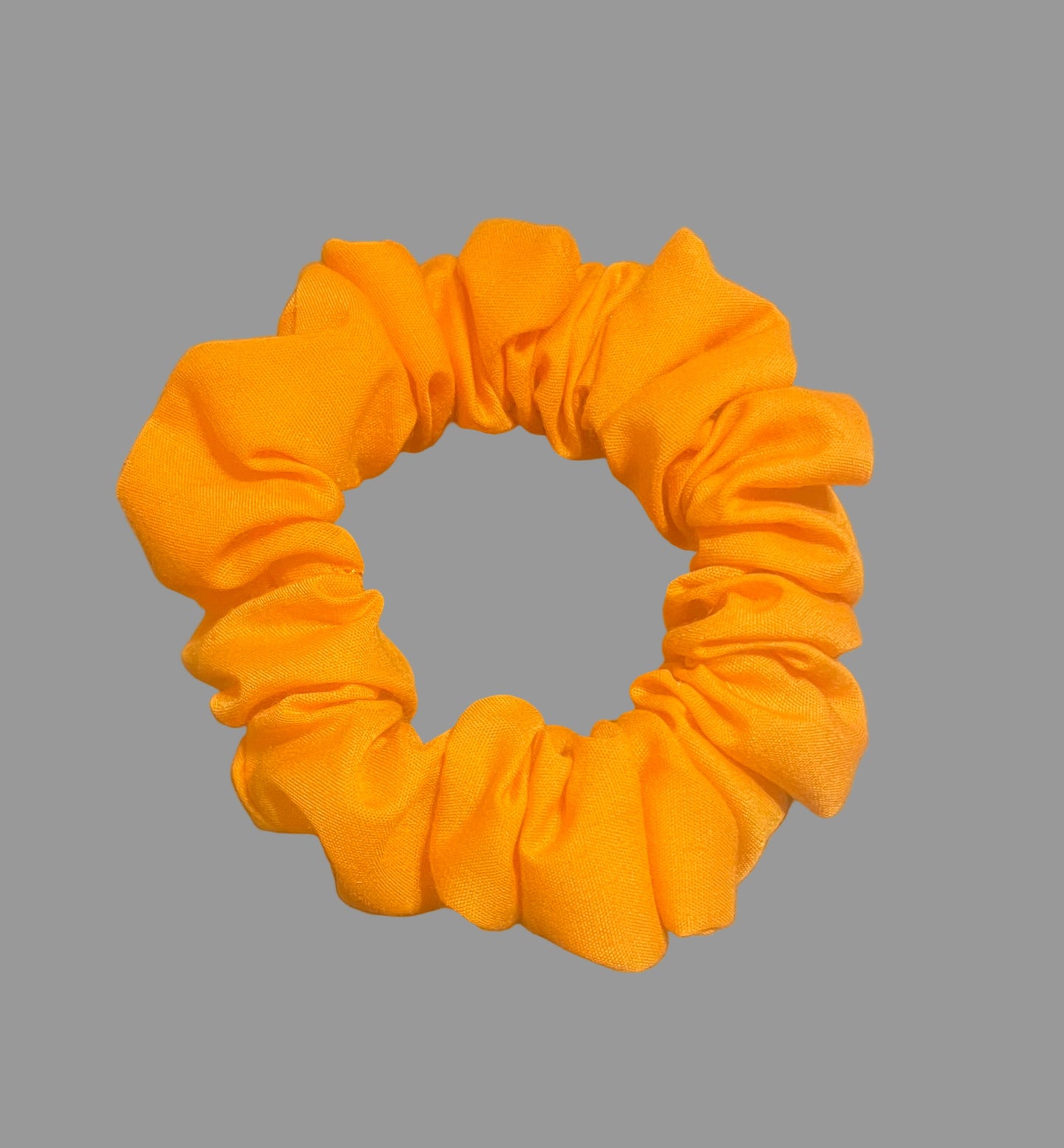 Orange cotton Scrunchies sold single