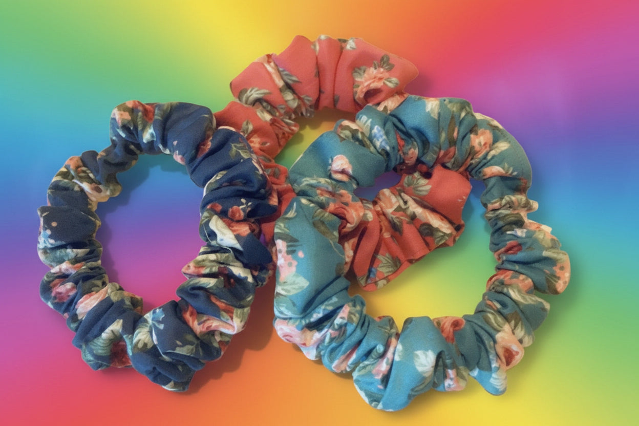 Flower Scrunchies
