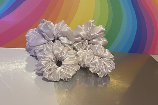 White Scrunchies